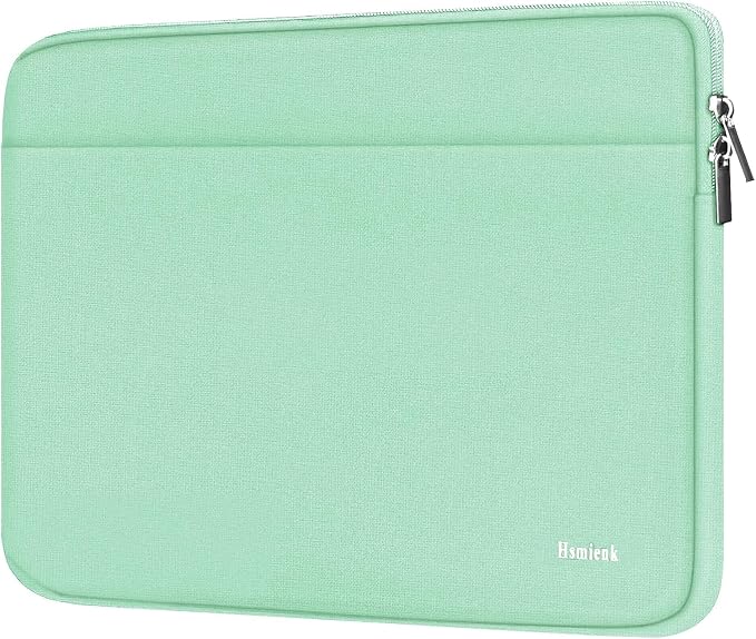 Laptop Sleeve 14 inch, Shockproof Protective Notebook Cover Bag with Accessory Pocket, Durable Carrying Laptop Case Compatible for MacBook HP Lenovo Dell Asus Acer, Light Blue