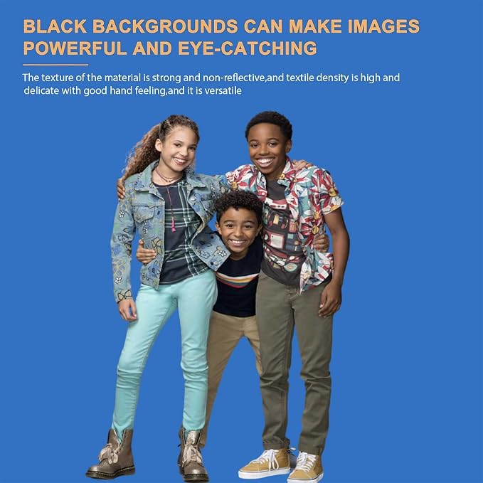5x7FT Blue Photography Backdrop, High Density Polyester Fiber Photo Background Cloth is Foldable and Machine Washable, Suitable for Photo Background Video Photography Studios