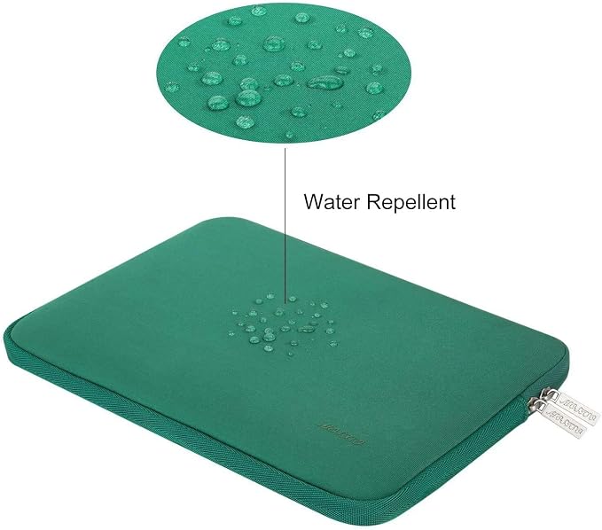 MOSISO Laptop Case 16 inch, 15-15.6 inch Laptop Sleeve Bag Compatible with MacBook Pro 16 M5 M4 M3 M2 M1, HP Acer Dell Lenovo ASUS Notebook, Neoprene Computer Sleeve Bag with Small Case, Peacock Green
