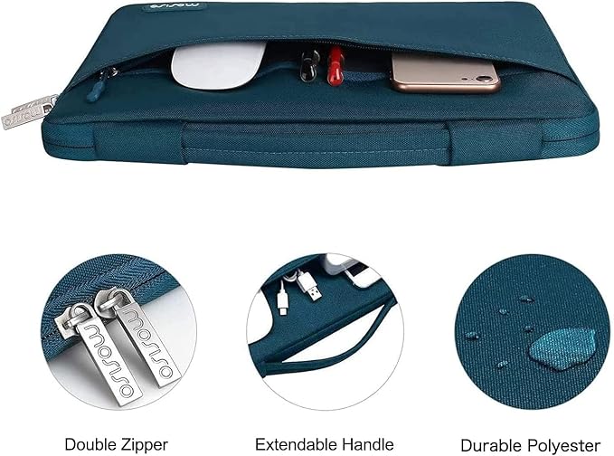 MOSISO Compatible with MacBook Air 15 inch Case M5 2026 M4 2025 M3 M2 2024 2023 A3448 A3241 A3114 A2941,Protective Hard Shell&Carrying Sleeve Bag&Keyboard Cover&Webcam Cover&ScreenFilm, Teal Green