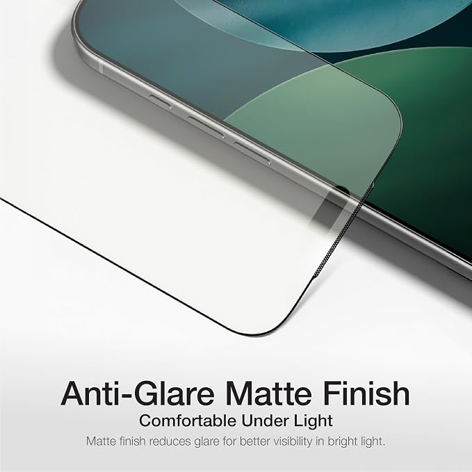 AMAZINGthing for iPhone 17 Pro Max [Titan Filter 7 - Matte Glass] Screen Protector, Anti-Glare Matte, 9H Tempered Glass, Full Coverage, Case‑Friendly, Oleophobic, Alignement Frame, 2 Pack