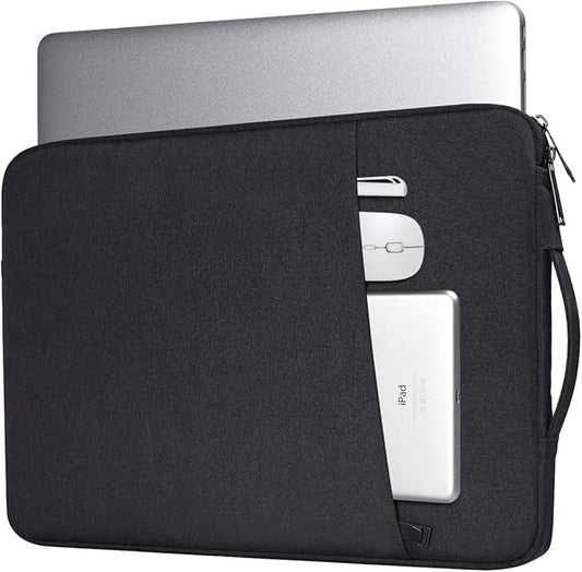 15.6 Inch Laptop Sleeve Case for Acer Nitro 5/ Aspire 5/Predator Helios 300/Chromebook 15, Lenovo Yoga 7i 16 Inch, Dell Inspiron 15 5000/Asus Chromebook/HP Pavilion Carrying Bag(Black)