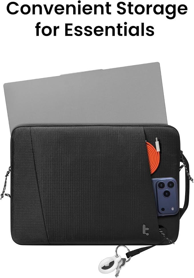 tomtoc Slim & 360° Protective Laptop Sleeve for 14-inch HP Lenovo Dell Acer ASUS Samsung Laptop Chromebook, Water-Resistant Case with CornerArmor, Fits 13.5-14.4 Inch Surface Laptop Studio/6/5/4/3
