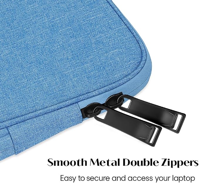 ProElife 13-Inch Laptop Sleeve Case for 2026-2024 MacBook Air 13.6 inch M5/M4 & MacBook Neo 13'' A18 Pro/iPad Pro M5 13-inch Accessory Traveling Water-resistant Bag Portable Carrying Case (Light Blue)