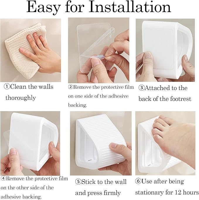 Foot Rest for Shaving Legs, Shower Step Foot Rest Tool Stand to Shave Legs, Anti-Slip Shower Ledge Leg Shaving Shelf