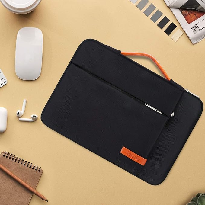 Lacdo 360° Protective Laptop Sleeve Case for 14 inch MacBook Pro M5 Pro/Max A3426 A3427 (2026), M5/M4/M3/M2/M1 A3434 A3112 A3401 A3185 A2918 A2992 | 13.8 inch Surface Laptop 7th Computer Bag, Black