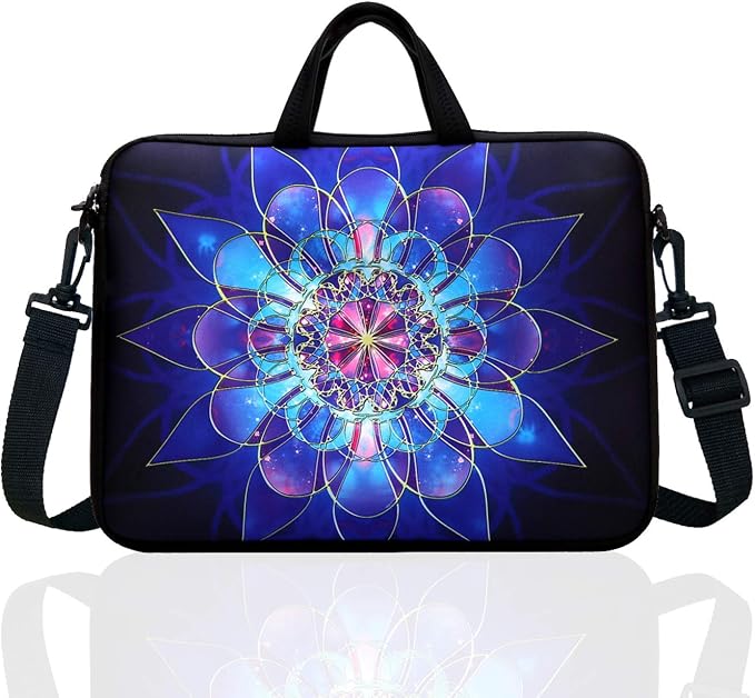 14-Inch Laptop Shoulder Bag Sleeve Case With Handle For 13" 13.3" 14" 14.1" Netbook/Macbook Air Pro (Classic Blue)
