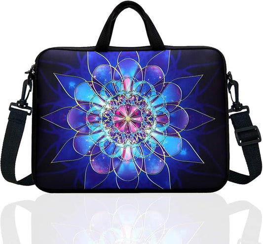 14-Inch Laptop Shoulder Bag Sleeve Case With Handle For 13" 13.3" 14" 14.1" Netbook/Macbook Air Pro (Classic Blue)