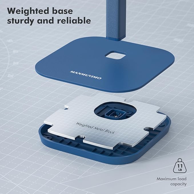 Headphone Stand, Desktop Headset Holder Heavy Base Desk Earphone Stand Aluminum Gaming Headset Hanger Rack for AirPods Max, AirPods, AirPods Pro, Sony, Beats, Bose, Razer and More(Blue)