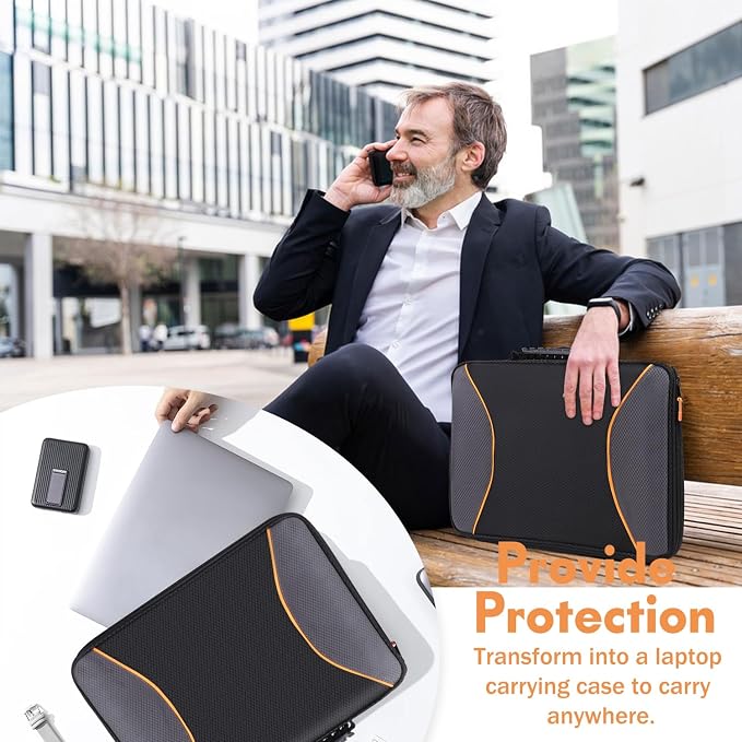 Laptop Sun Shade Laptop Sun Glare Shield Privacy Screen Hood Lightweight Laptops Sunshade Bag for Working Outside Portable Shield Cover 15-16'' (Patent Pending)