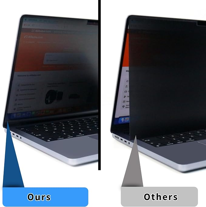 zyphonic Magnetic Privacy Screen Protector Compatible with MacBook Neo 13 inch, Removable Anti Spy Blue Light Glare Shield