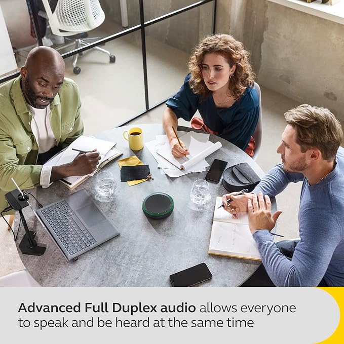 Jabra Speak2 75 (2025 Edition) Wireless Bluetooth Speakerphone - 4 Noise-Cancelling Mics, 65mm Speakers - New Linking Feature - USB-C Dongle - Certified for Microsoft Teams - Dark Grey