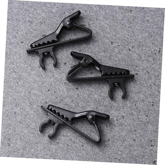 30pcs Microphone Clip for Lapel Tie Clip Mini Lavalier Mic Holder Handsfree Mic for Video Calls Speeches
