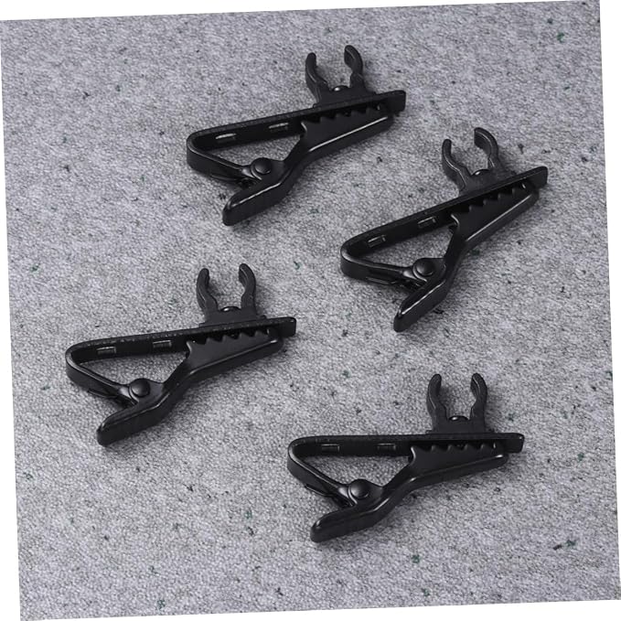 10pcs Wireless Lapel Microphone Clip Easy Clip Design Suitable for Speeches Online Chat