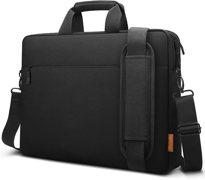 ZYB Waterproof Laptop Bag 14 Inch,Laptop Case 14 Inch Sleeve with Shoulder Strap,Notebook Briefcase for 14" Laptop Lenovo HP Acer ASUS DELL, Mac Air/Pro 15 etc 14in Laptop Bag Carrying Case Men-Black