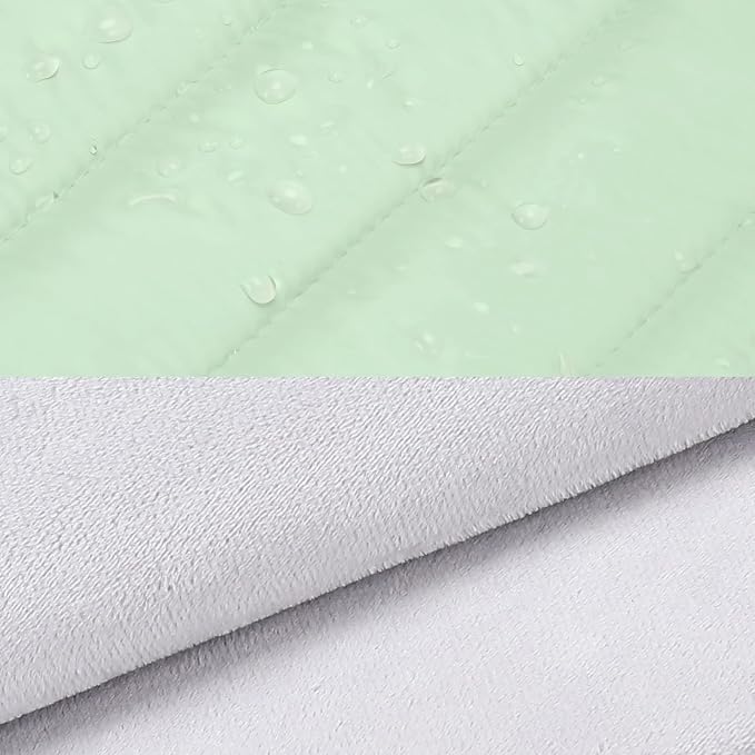 MOSISO Laptop Case 13.3 inch,13-13.3 inch Puffy Laptop Sleeve Compatible with MacBook Air 13.6 M5 M4 M3 M2 M1/Neo/Pro 13/14,HP Dell ASUS Lenovo,Polyester Horizontal Bag with Small Case, Mint Green