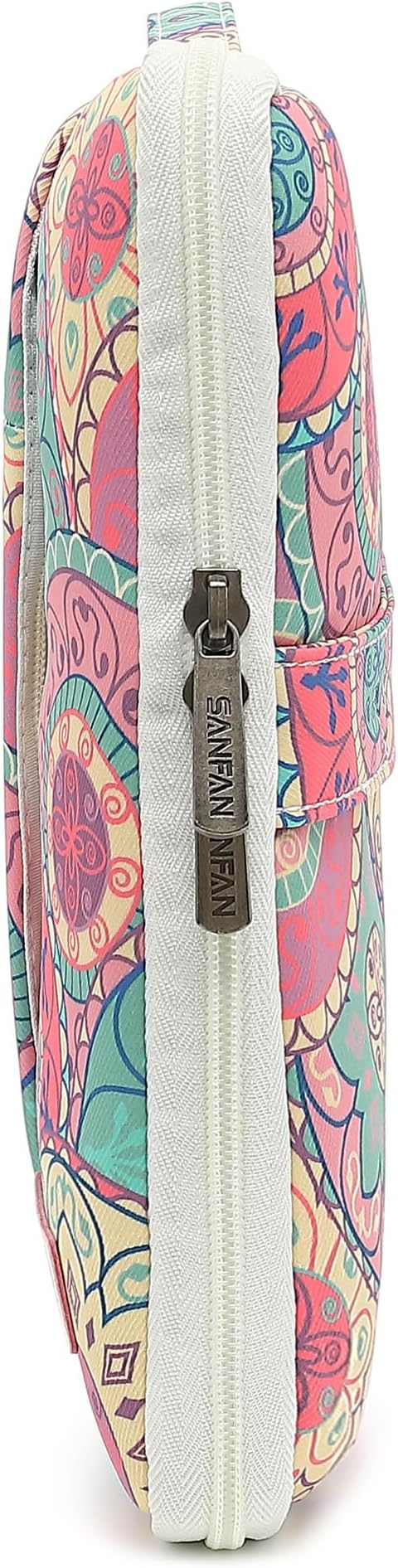360° Protective Laptop Sleeve Case Bag with 3 Pockets,Handle,Luggage Strap for MacBook Pro 14 inch and 14 inch-14.4 inch Screen Laptop (Bandanna)