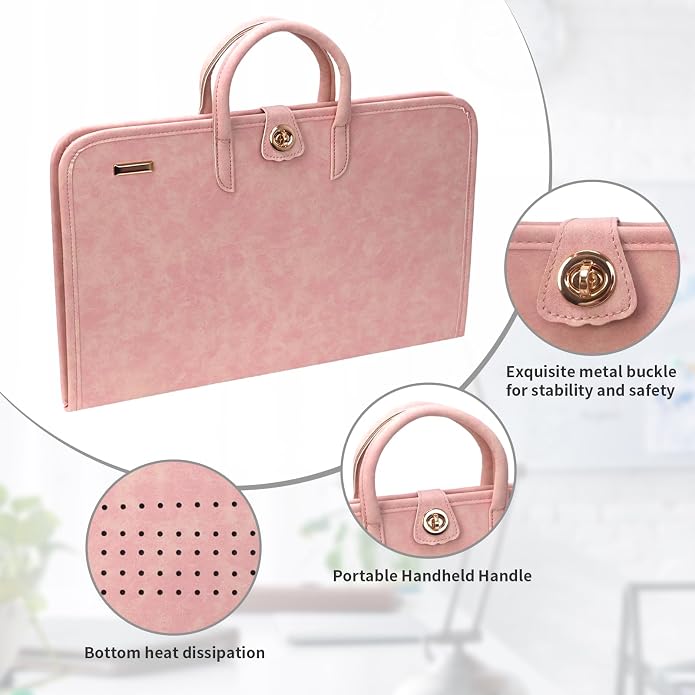 13/14/15.6 Inch Laptop Computer PC Shoulder Bag Carrying Case, Water-Repellent Briefcase Toploader