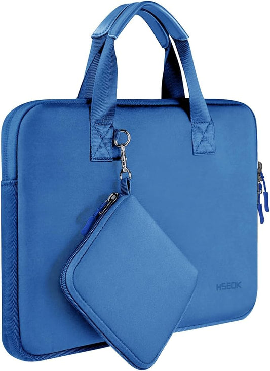 11.6 12.9 13 inch Elastic Laptop Sleeve with Small Case Compatible with 13 inch MacBook Neo Air Pro M5/M4/M3/M2/M1, iPad 13 12.9, XPS 13 and Most 11.6 12.9 13 inch Notebooks Tablets,Jewerl Blue