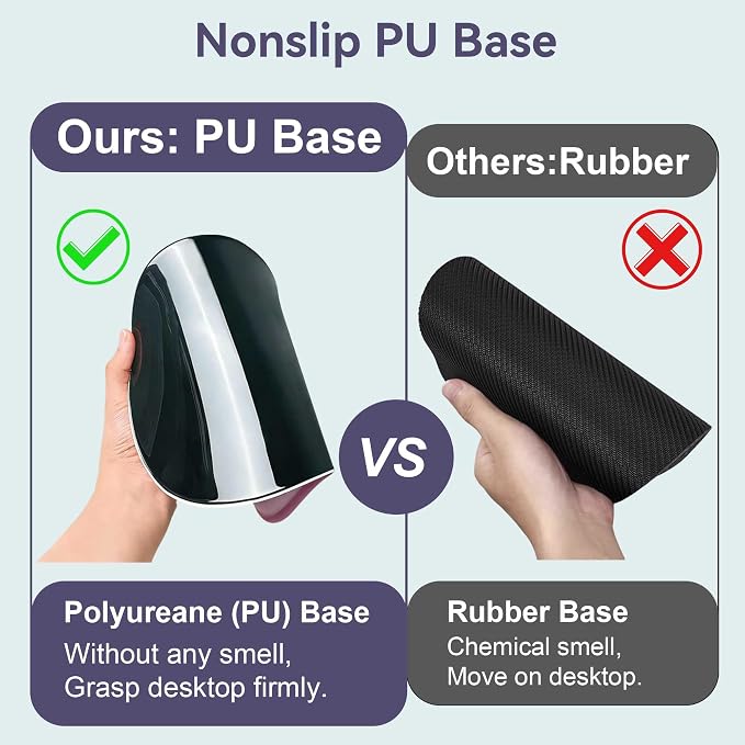 Ergonomic Mouse Pad with Wrist Rest,Mousepad with Wrist Support - Cute Gel Portable Mouse Pads for Desk Laptop,Computer,Office & Home Decor-(Grey Plants)