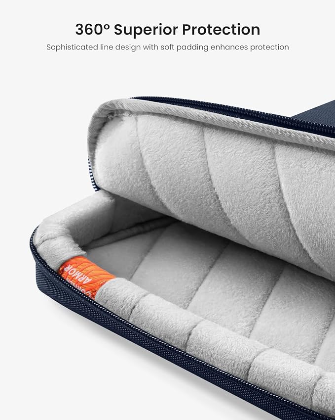 tomtoc Laptop Shoulder Bag for 2026 14 Inch MacBook Pro M5/M4/M3/M2/M1 Pro/Max 2026-2021, 13.5-14.4 Surface Laptop 7/6/Studio 2, Surface Book 3, 360 Protective Case Fit Asus VivoBook
