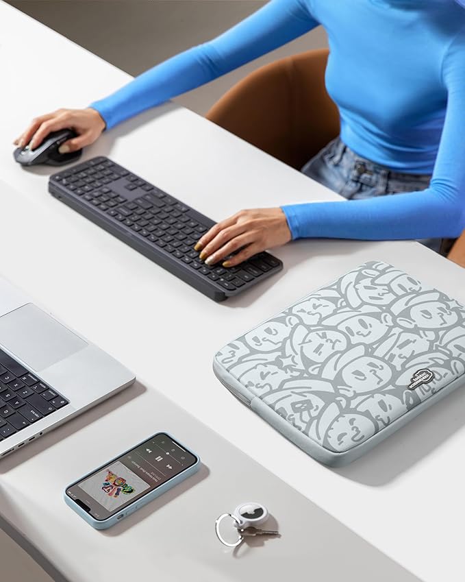 tomtoc 360° Protective Laptop Sleeve for 13-inch New MacBook Air M5/A3449 (2026) M4/A3240, M3/A3113, M2/A2681, M1/A2337, Water-Resistant Computer Case Bag Fits 13" MacBook Neo A18 & MacBook Pro M2/M1