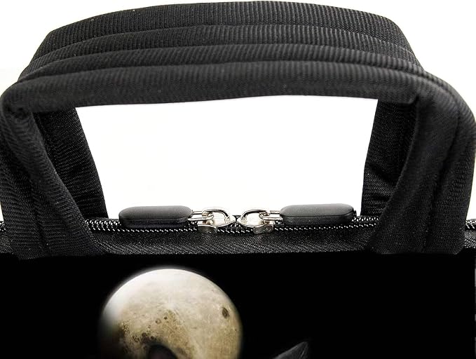 AMARY 17" Laptop Shoulder Bag Carrying Case Adjustable shoulder straps, comfortable handle, front pocket for storing mouse (Cat)
