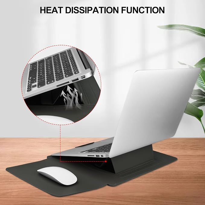 HoYiXi 13 Inch Laptop Sleeve Case Bag Compatible with 13‘’ MacBook Neo 2026/MacBook Air 13 M1 M2 2022-2018/MacBook Pro 13 M2 2022-2016/Surface Pro 8 2021/Surface Go 3 13-13.6'' Dell ASUS Acer PC,Grey