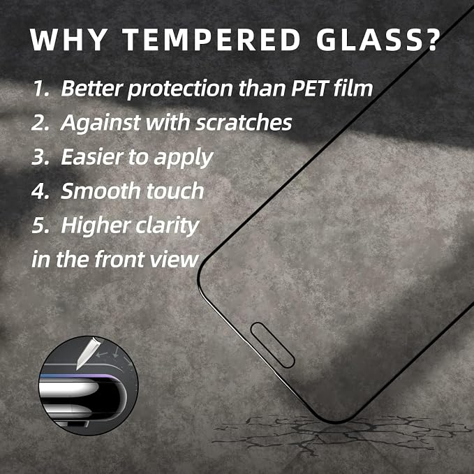 EGKimBa Privacy Screen Protector for iPhone 17 Pro Max, 1 Pack Tempered Glass, 6.9" Gradient Color Eye Protection Full Coverage with Installation Frame