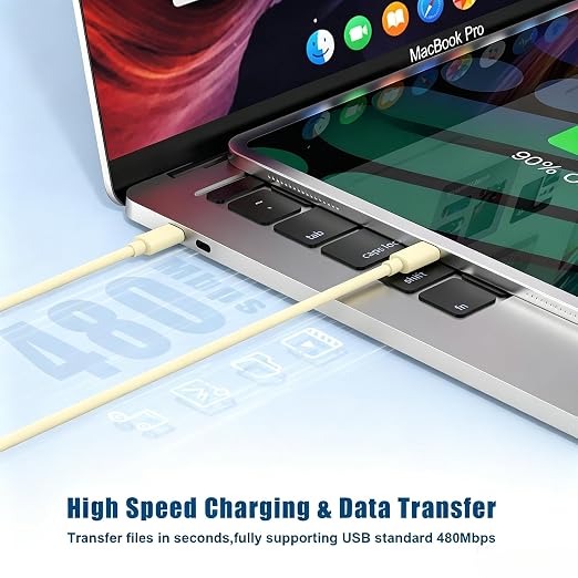 iPhone 17 16 15 Charger/6ft Type C to C Charging Cable Cord Long,USB C Fast Charging Block Plug for Apple iPhone 17 Pro Max/17 Air/16 Pro/16/15 Plus/AirPods/iPad/mini Plug Cube Birck Box Power Adapter