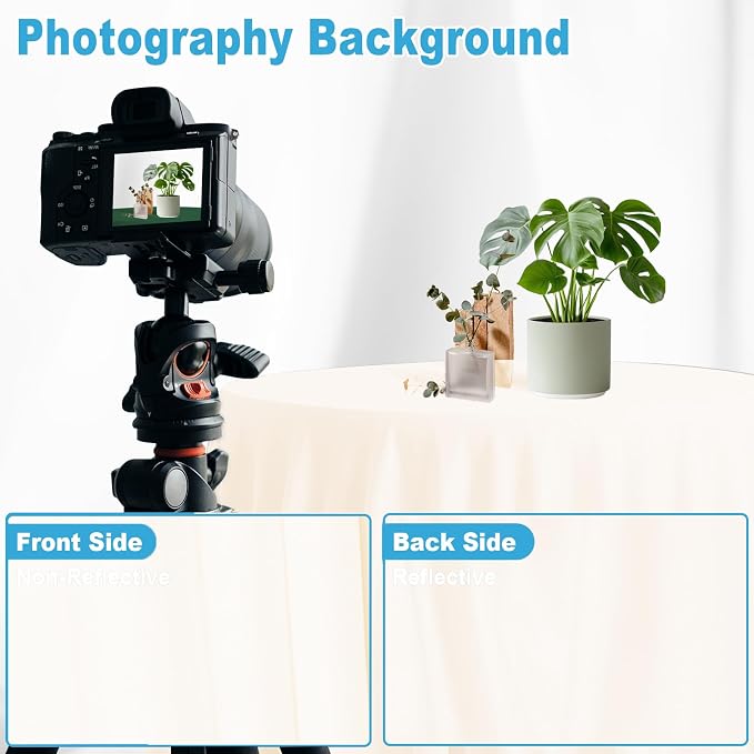Ivory Backdrop for Photoshoot Professional Photo Backdrop Background Curtain for Product Photography Portraits Wedding Party Live Streaming Video Recording 10X10 FT