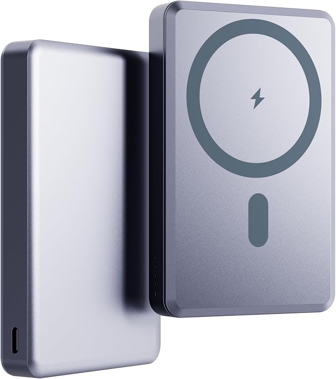 SIXTHGU Magnetic Power Bank, 10000mAh Wireless Portable Charger, PD 20W Fast Charging Magnetic Battery Pack with USB-C Cable Compatible with iPhone 17/16/15/14/13/12 Series, Blue
