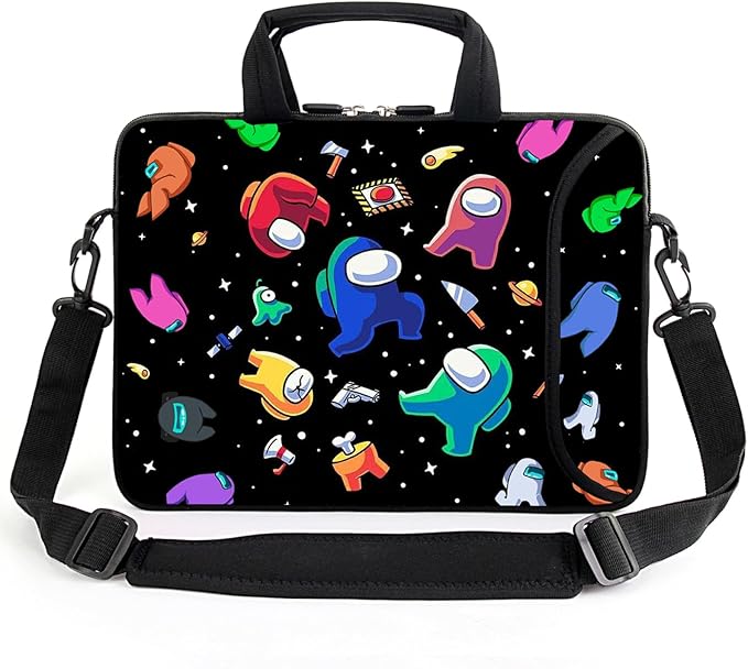 15" laptop sleeve laptop bag chromebook case adjustable shoulder strap with handle accessory pocket for men women (RYD-15-3)