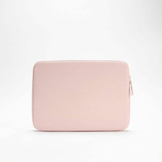 Incase A.R.C. Laptop Sleeve 14 Inch – MacBook Case with Faux Fur Lining, External Pocket – Fits MacBook Pro Air Lenovo Dell HP – Laptop Cover, Computer Case - Travel, Work, College - Peach