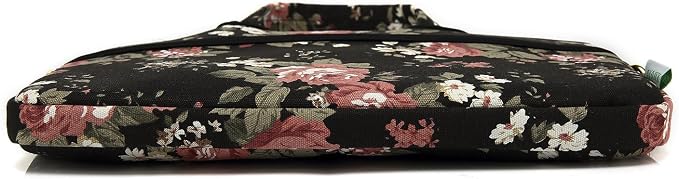 kayond Black C Rose Patten water resistant Laptop Shoulder Messenger Bag Case Sleeve for 12 Inch 13 Inch Laptop,Laptop Briefcase