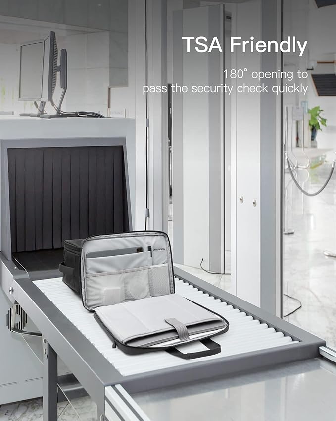 Inateck 15.6 Inch TSA Friendly Laptop Bag Case for Men and Women, Compatible with Most 15-15.6 inch Laptops, with Trolley Strap