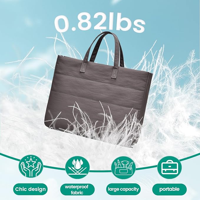 15.6 Inch Laptop Bag, Water-Repellent Fabric, Compatible MacBook Pro 16 Inch, 15.6 Inch HP, Dell, Acer Aspire, Asus Notebook, Lightweight Laptop Case for Work, Travel, Study, Dark Brown