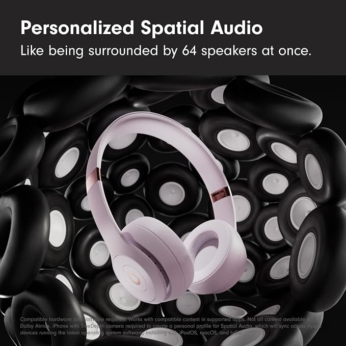 Beats Solo 4 Wireless Headphones with 20W Power Adapter - Cloud Pink