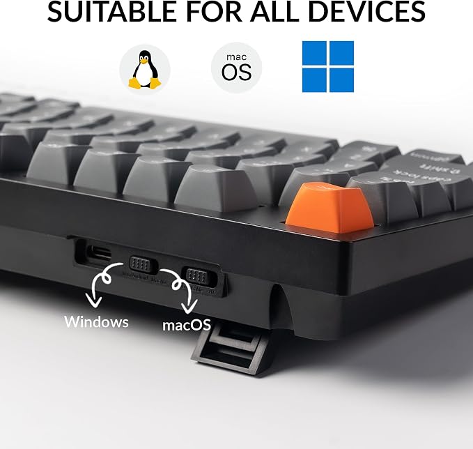 Keychron K10 Max Wireless Custom Mechanical Keyboard, 100% Layout QMK 2.4 GHz Bluetooth White Backlit with Hot-swappable Keychron Super Red Switch Compatible with Mac Windows Linux