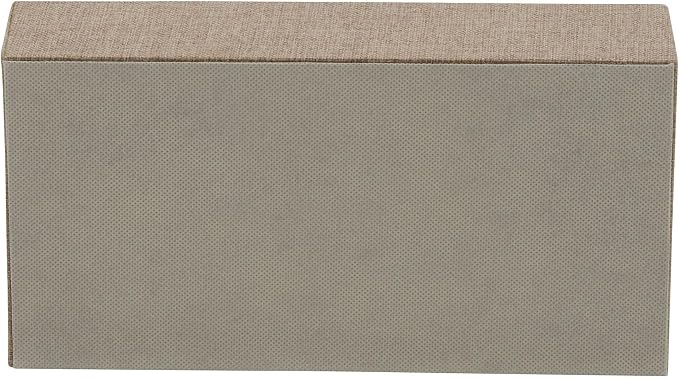 Household Essentials Brown 722-1 Deep 3 Section Drawer Organizer Box for Storage | 12 in x 6.13 in x 3.13