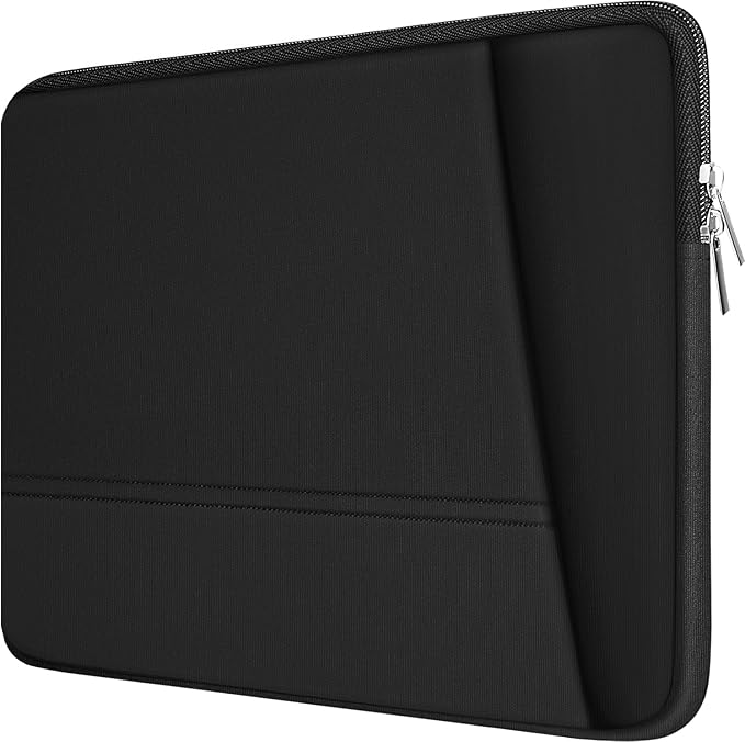 TEDNETGO Laptop Sleeve, 14 inch Laptop Case for Apple MacBook Pro 2024, Upgrade 13 Inch Waterproof Protective Computer Case Cover Bag Compatible for 13.3 14 inch MacBook Pro 2024, MacBook Air, Black