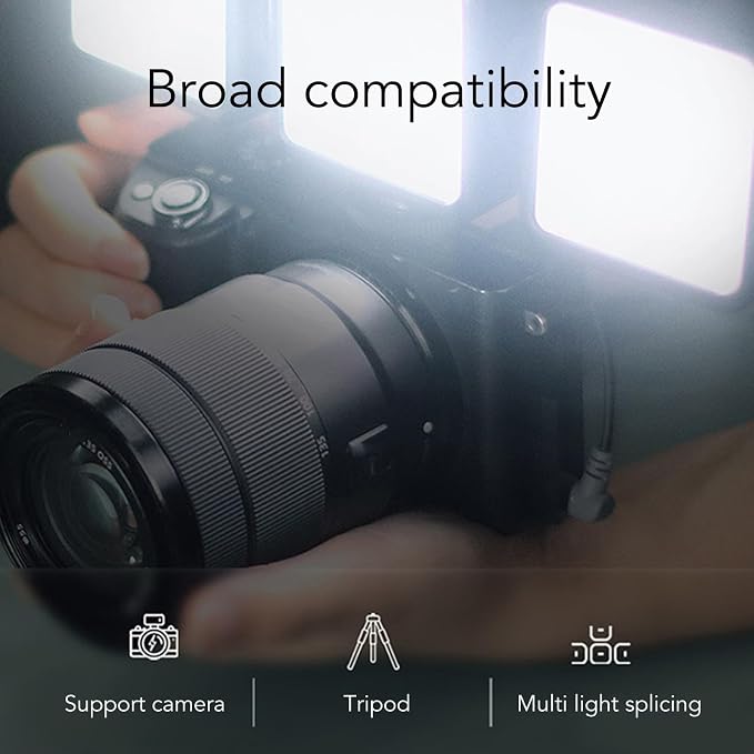 Mini Portable Clip on Fill Light, LED Rechargeable Selfie Light, Dimmable 3000k to 7000k, 1200 Mah High Capacity Battery, Suitable for Selfies,Video Conferencing,Photography