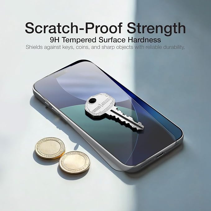 AMAZINGthing for iPhone 17 Air [Titan Filter 7 - Full Glass] Screen Protector, Ultra Clear, 9H Tempered Glass, Full Coverage, Case‑Friendly, Oleophobic, Alignement Frame, 2 Pack