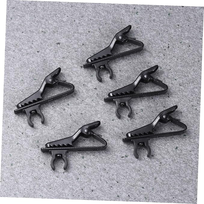 10pcs Wireless Lapel Microphone Clip Easy Clip Design Suitable for Speeches Online Chat