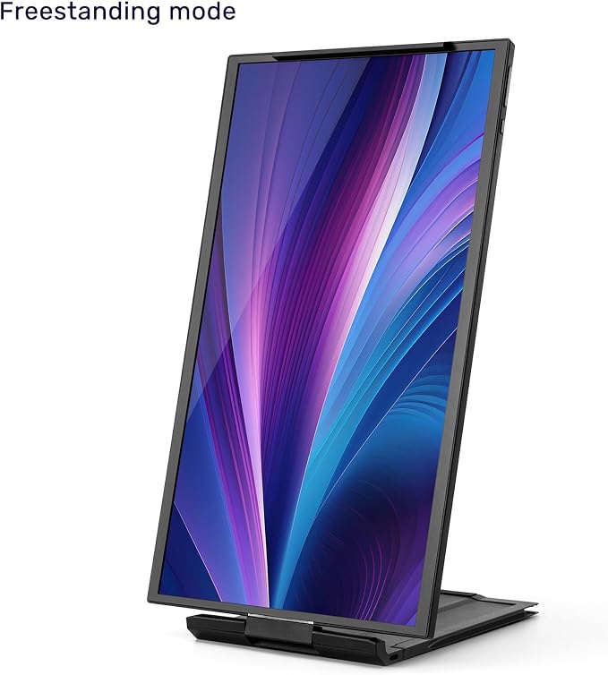 SideTrak Swivel 15.6" Attachable Portable Monitor for Laptop | FDH TFT Laptop Dual Screen | Mac, PC & Chrome Compatible | Swivel Hinge Laptop Screen Extender | USB-C Port