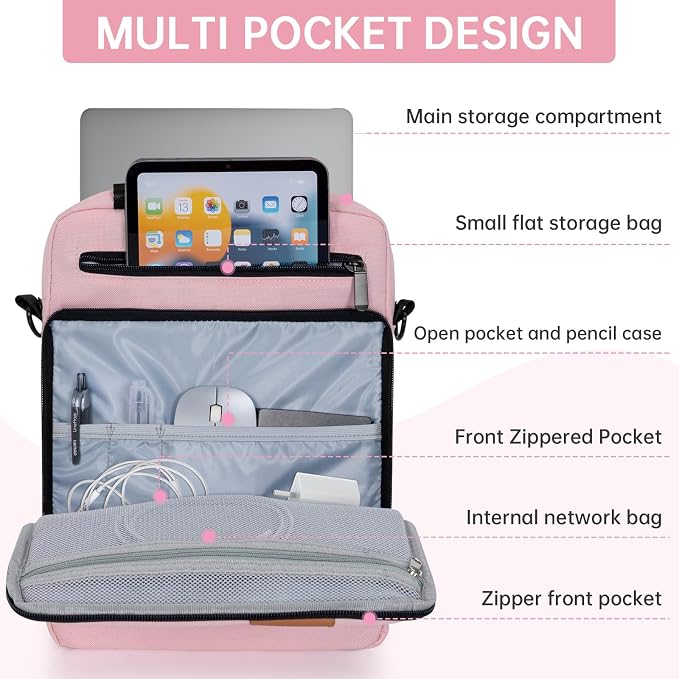 15 inch Laptop Sleeve Bag,Padded Protective Travel Carrying Case for New 15"/15.3" MacBook Air M5 M4 M3 M2 2026-2023,Dell XPS 15 Plus,15 Inch Surface Laptop 7/6/5/4/3,Galaxy Tab S9 Utra 14.6"