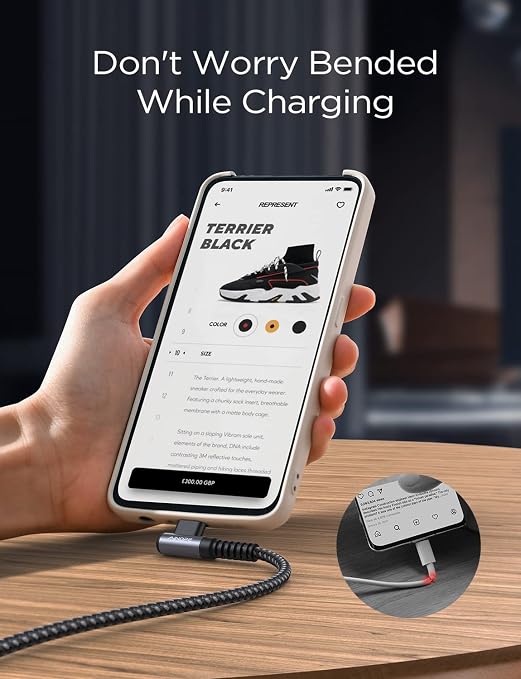 AINOPE 2 pac 1M Nylon Braided USB C Charging Cable Compatible with Galaxy S21+ Ultra, iPad mini/Air/Pro, Pixel 6X