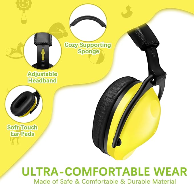 ZOHAN Kids Ear Protection 2 Pack,Kids Noise Canceling Headphone for Concerts, Monster Truck, Fireworks