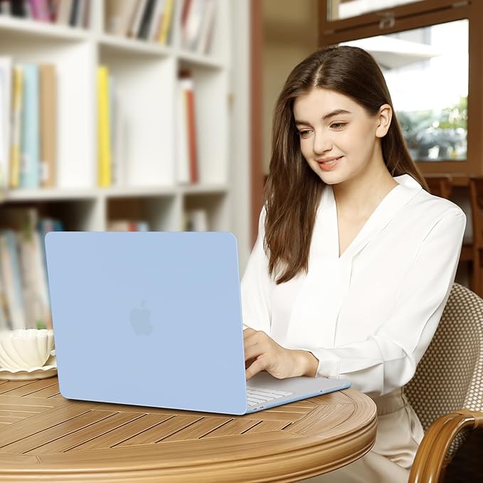 MOSISO Compatible with MacBook Neo Case 13 inch 2026 Release Model A3404 with A18 Pro Chip, 4 in 1 Kit Precision Fit Crack & Scratch Resistant Protective Hard Shell Case Cover, Air Blue