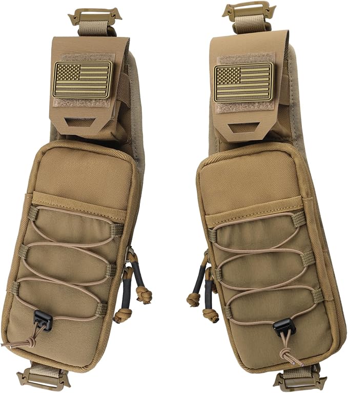 WYNEX Molle Backpack Accessories Pouch of Curve Design Version, Tactical Backpack Strap Pouch Hiking Backpack Attachment Pack